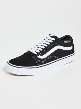 Vans Black Old Skool Canvas Low Top Sneaker M 4.5 W 6 Unisex Like New